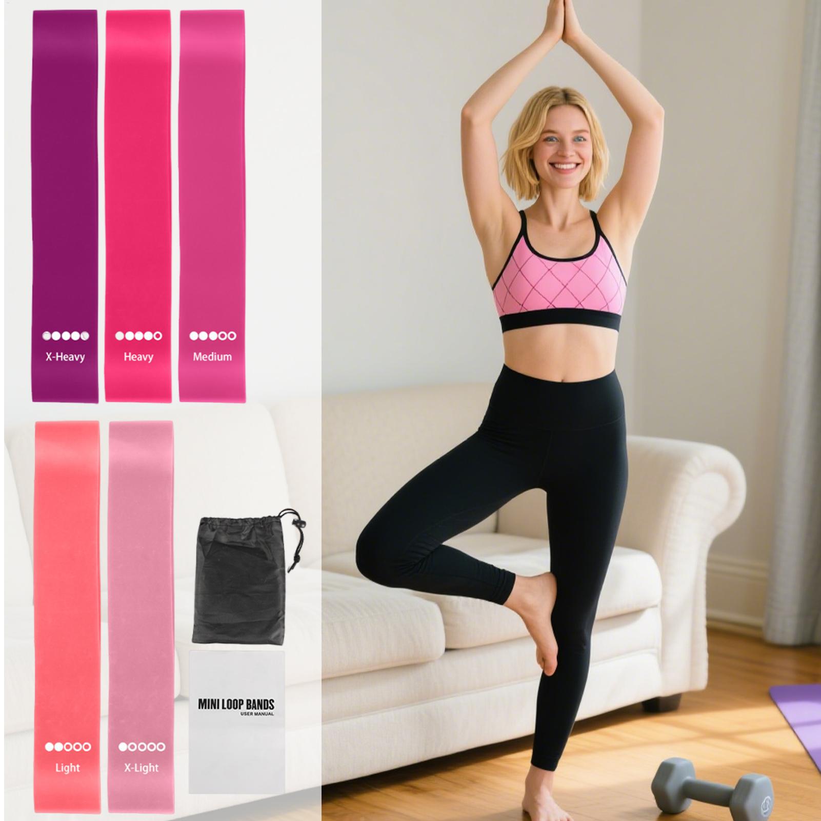Pilates And Yoga Difference - Elastyczne taśmy do ćwiczeń jogi i