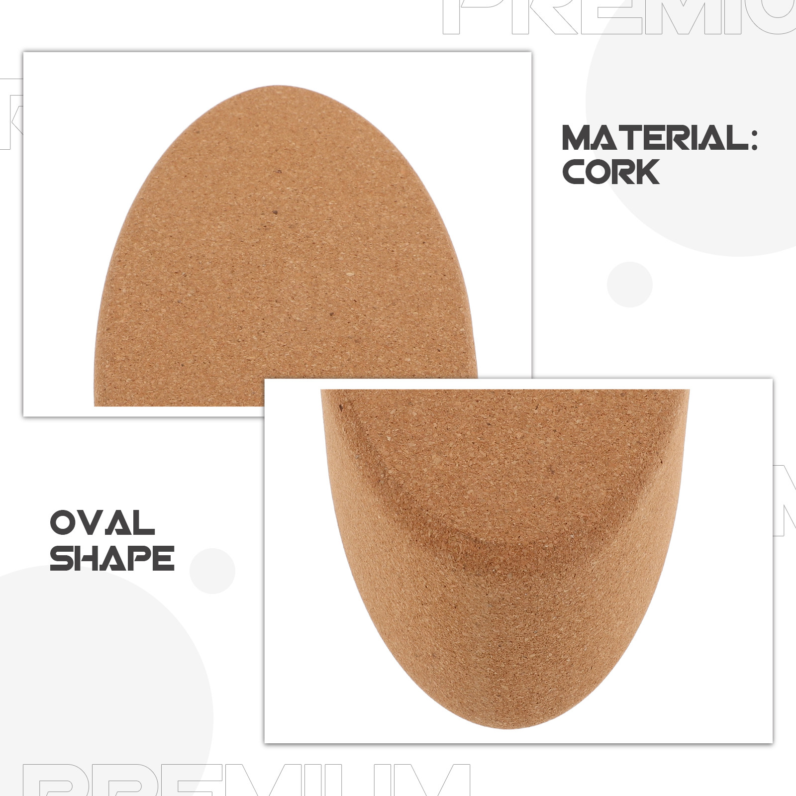Owalny blok do jogi z korka, w – Yoga Block Cork recenzja i cena